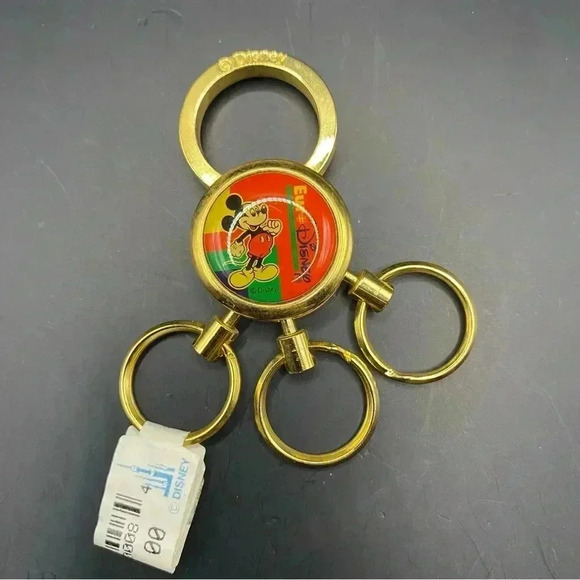 VGT DISNEY Parks Disney World Spinner Keychain Goofy Micky Mouse Lot of 3 - Picture 8 of 10